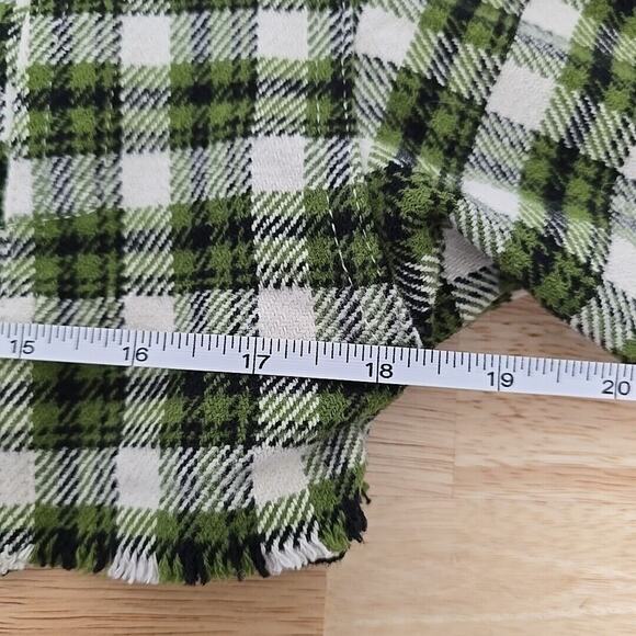 Urban Outfitters BDG Carissa Flannel Cropped Shirt Jacket Size‎ Small in Green - Picture 5 of 10